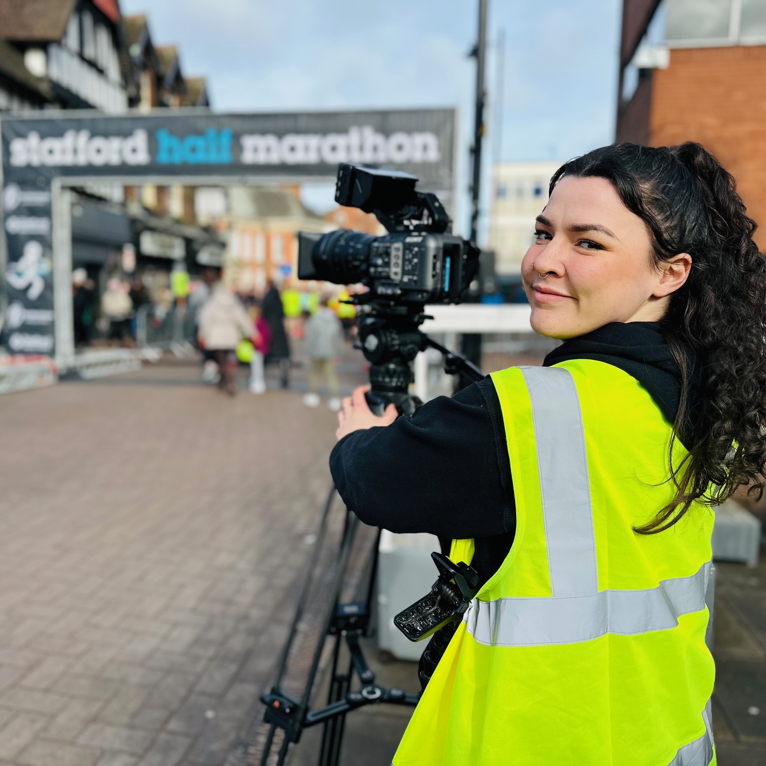 operator using a camera