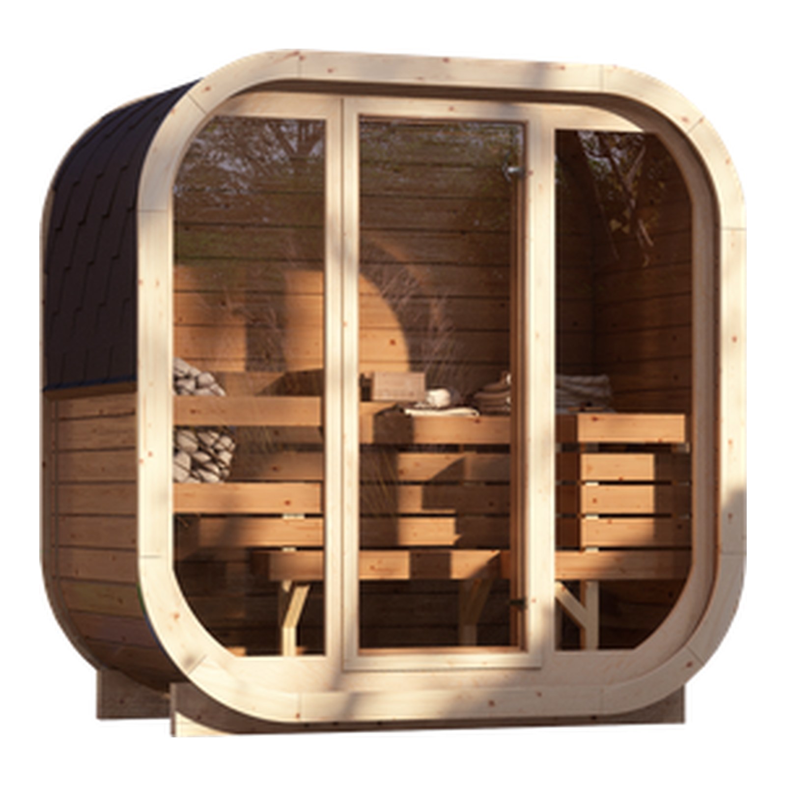 Sauna extérieur Alko, vue de face