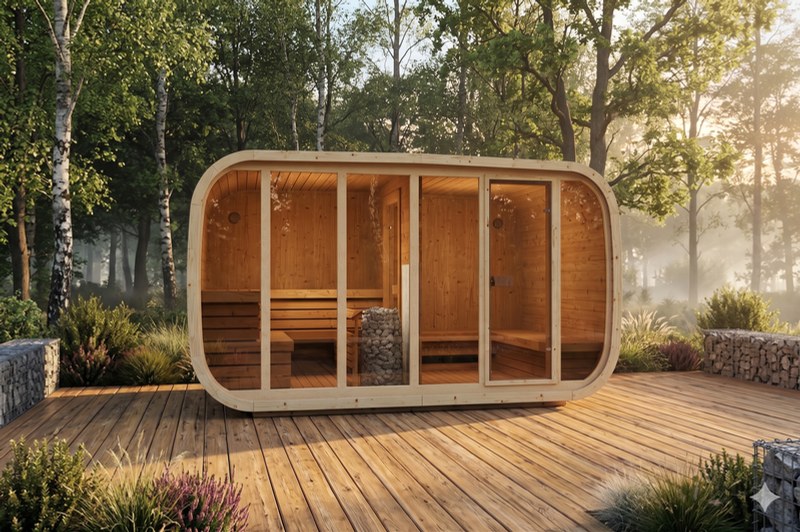 Sauna The Mist W2 avec vestiaire