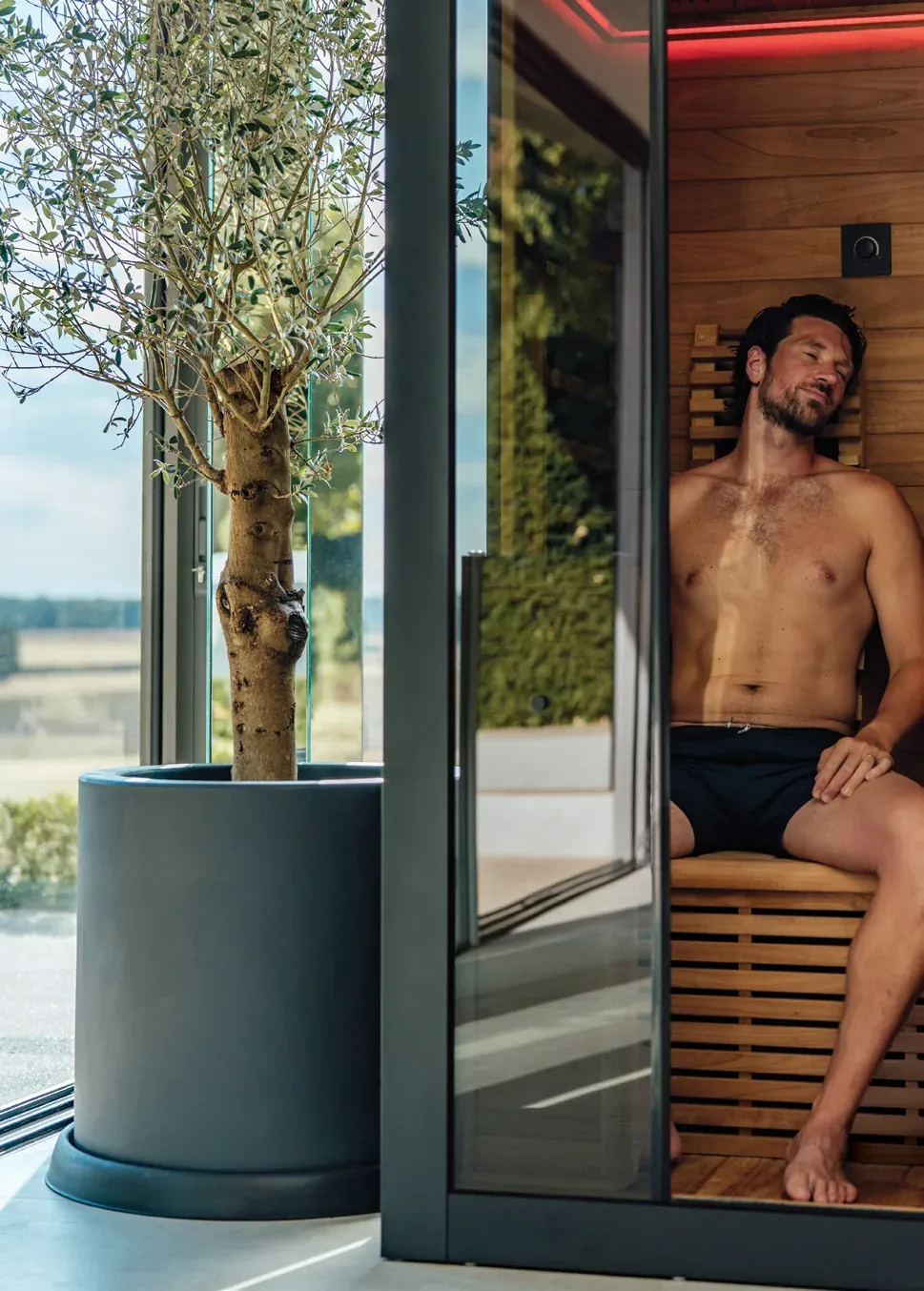 Sauna infrarouge installé dans une maison