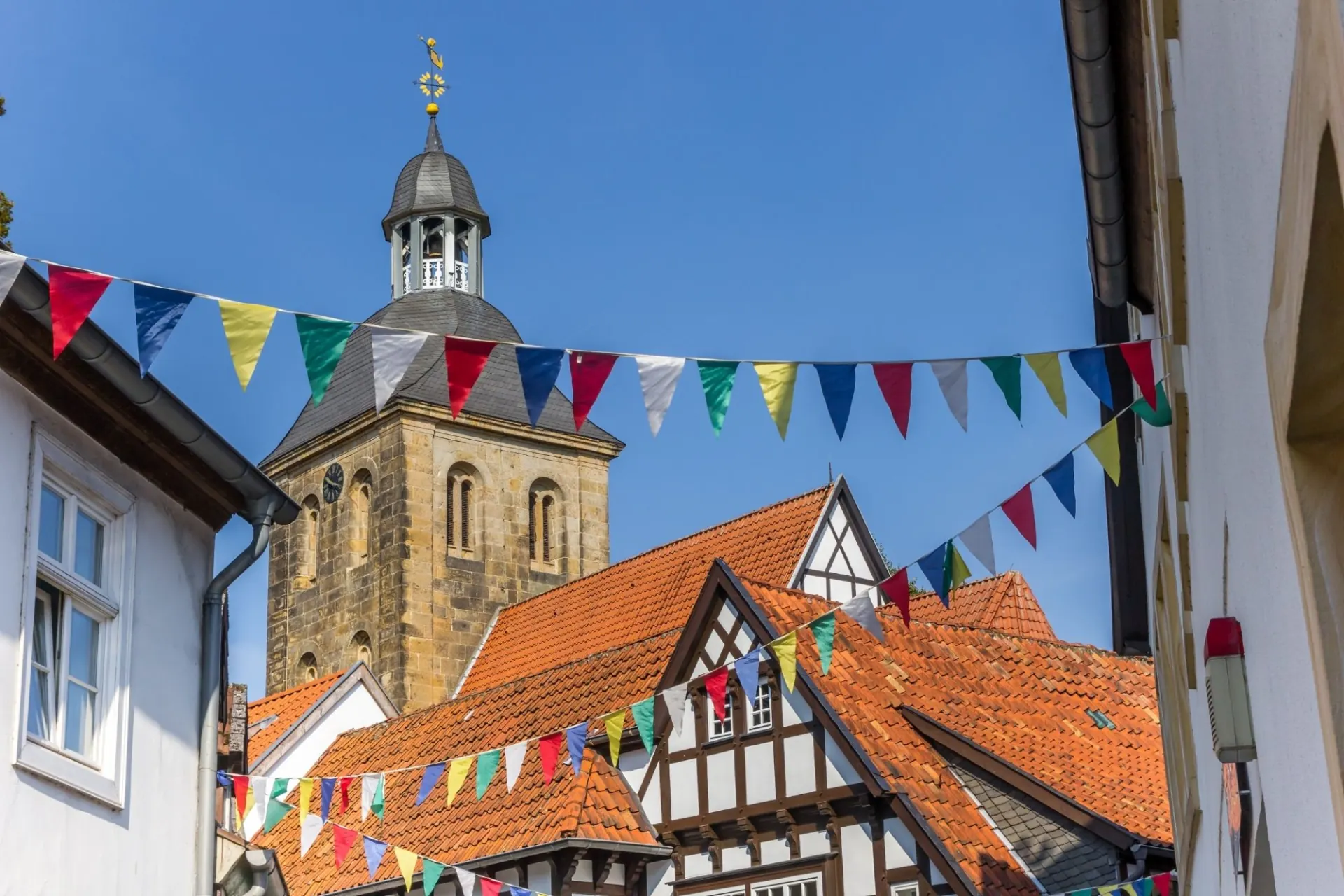 Tecklenburg – Fachwerkhäuser und Burgruine im Teutoburger Wald