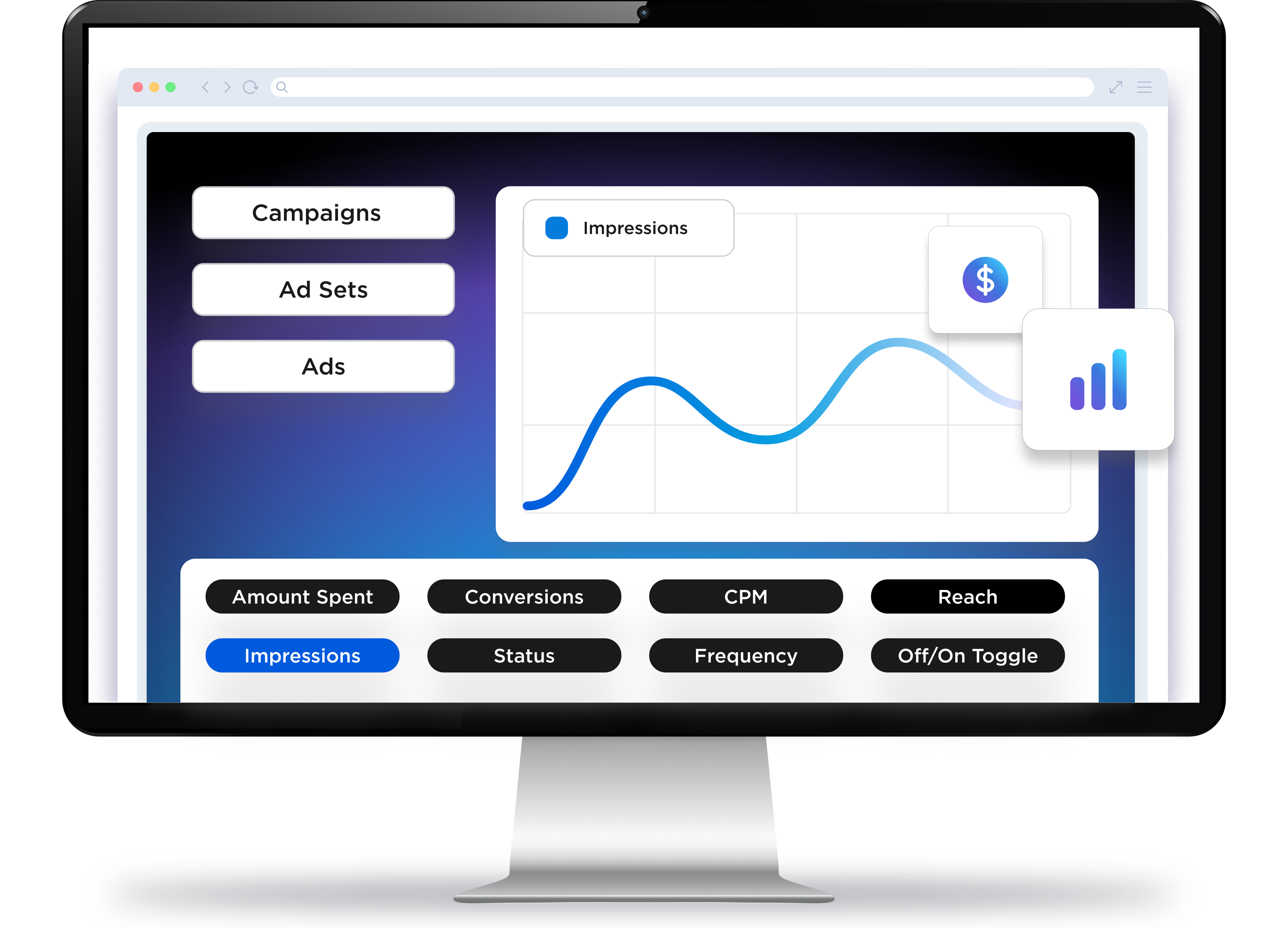 Dashboard mockup