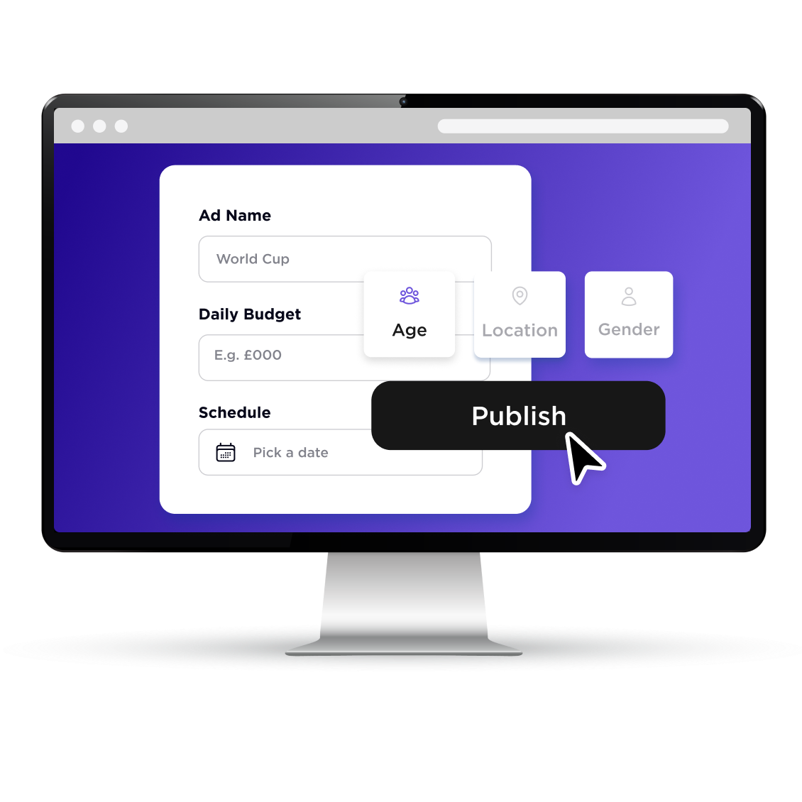 Dashboard mockup