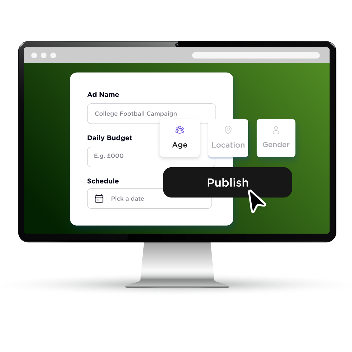 Dashboard mockup