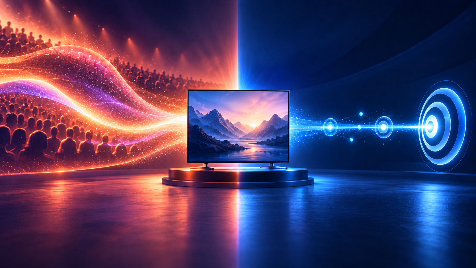 Brand TV’s broad audience reach compared with performance TV’s targeted, measurable outcomes