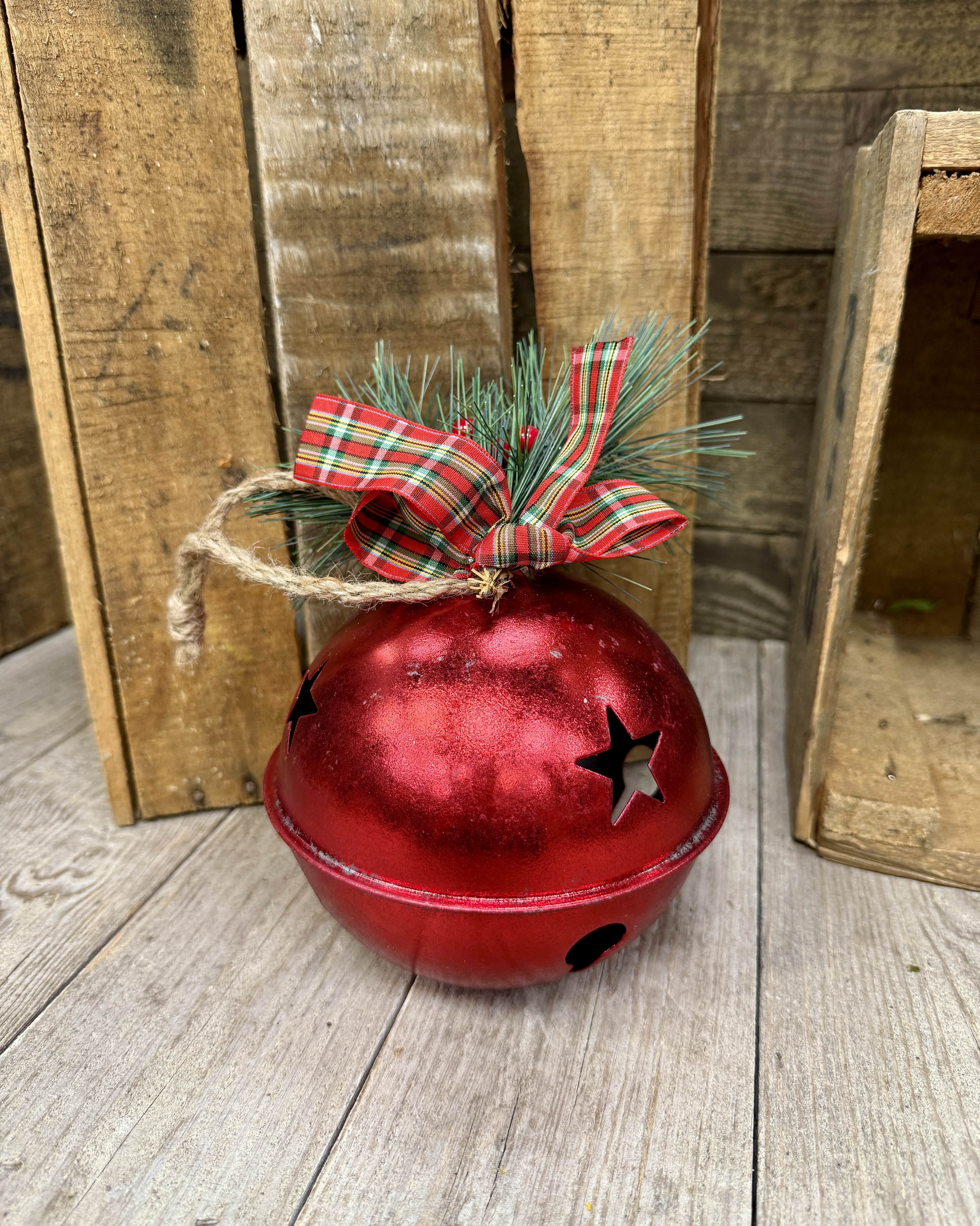 Boule De Noël En Fer Small rouge