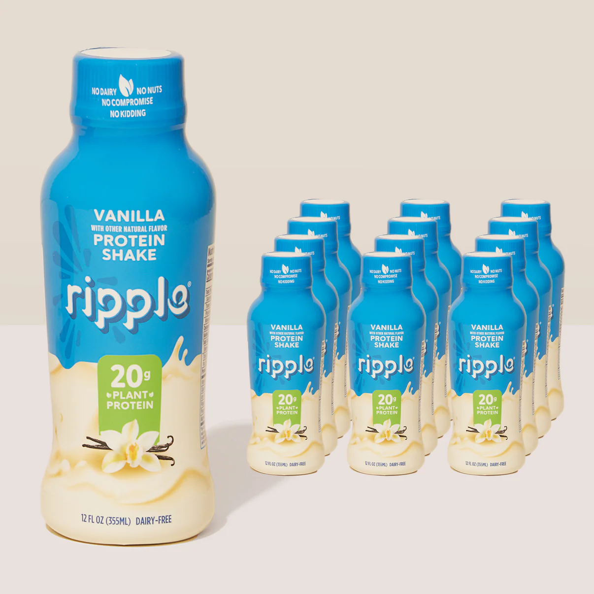 Vanilla Plant-Based Protein Shake (12-Pack)