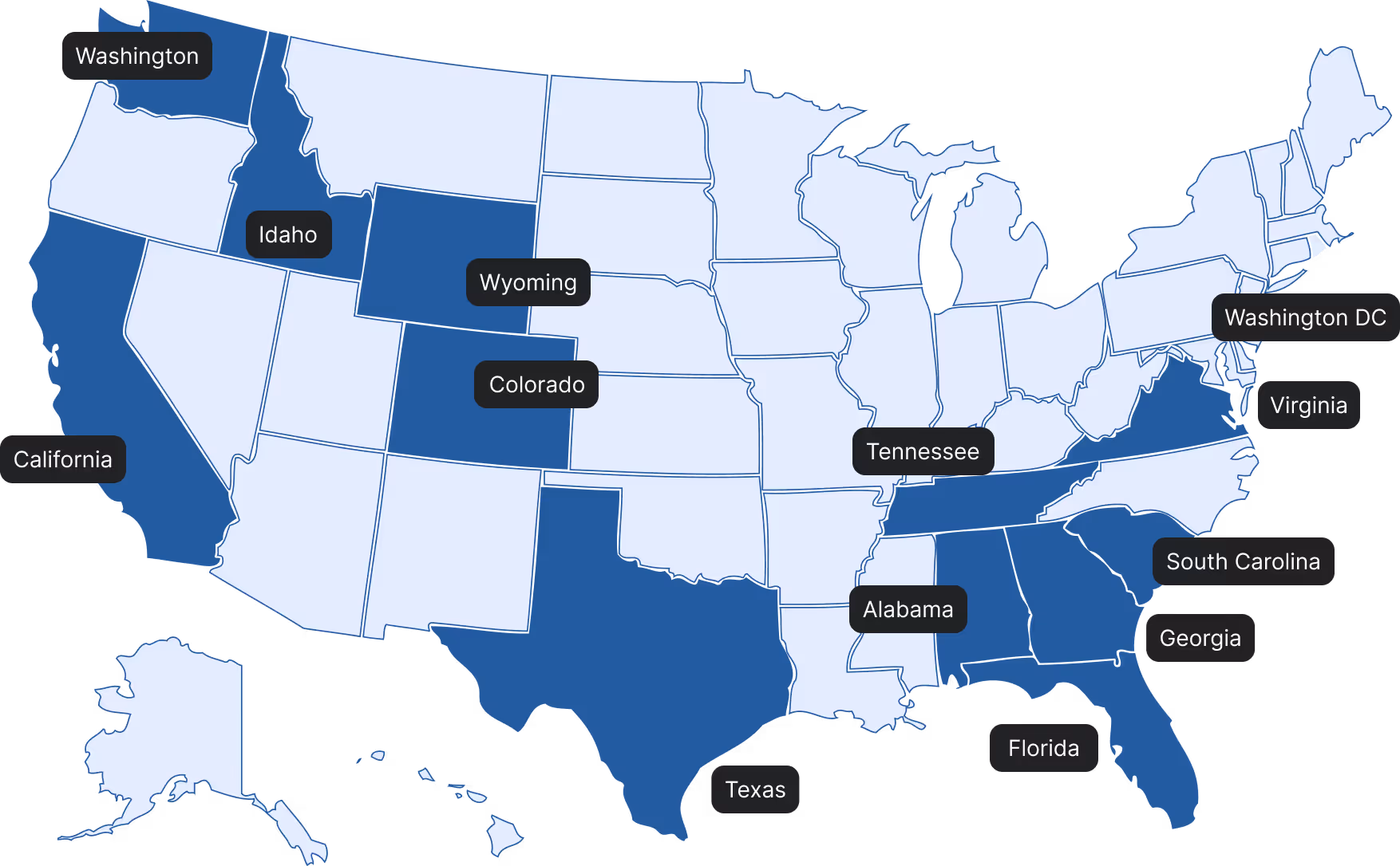 Merchants home lending licensed states map