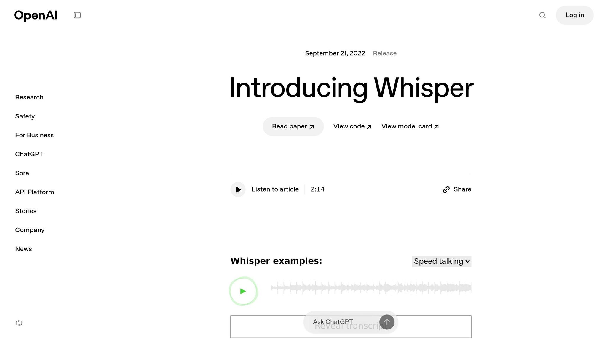 OpenAI Whisper