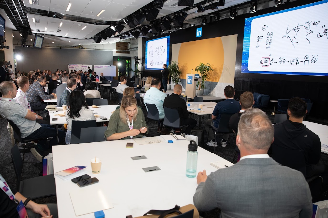 listening to conference