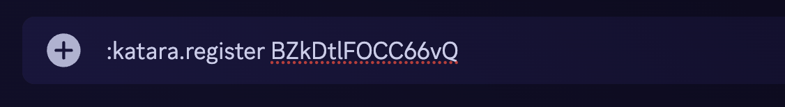 Registration Command