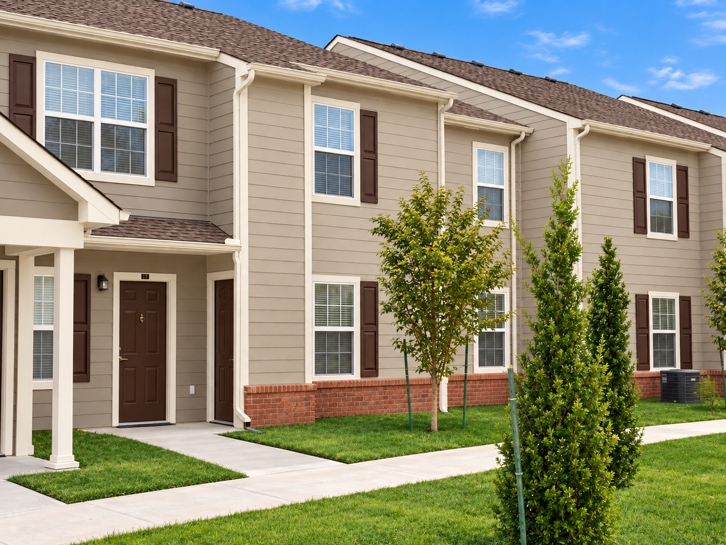 Exterior of apartments