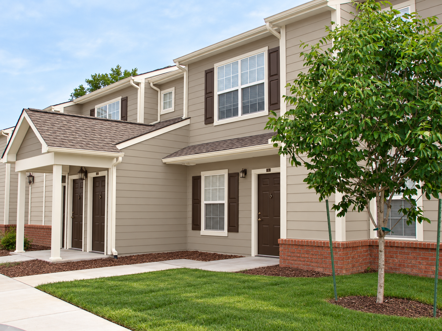 Exterior of apartments