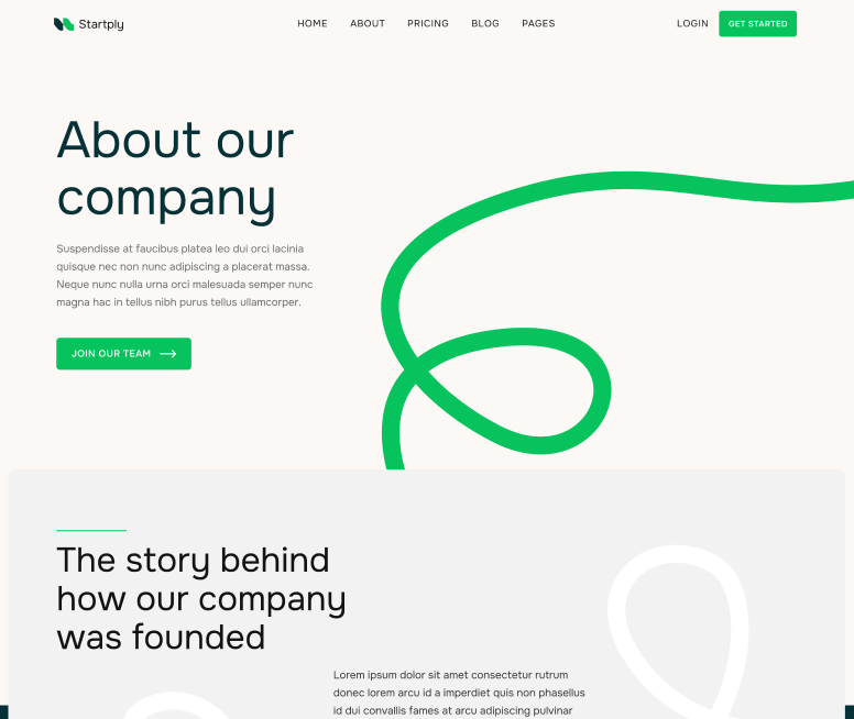 Startply X - About V1 Page - Multi-Purpose Startup Webflow Template