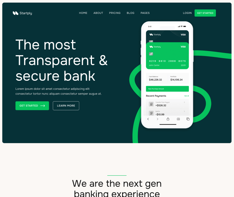 Startply X - Home V2 Page - Multi-Purpose Startup Webflow Template