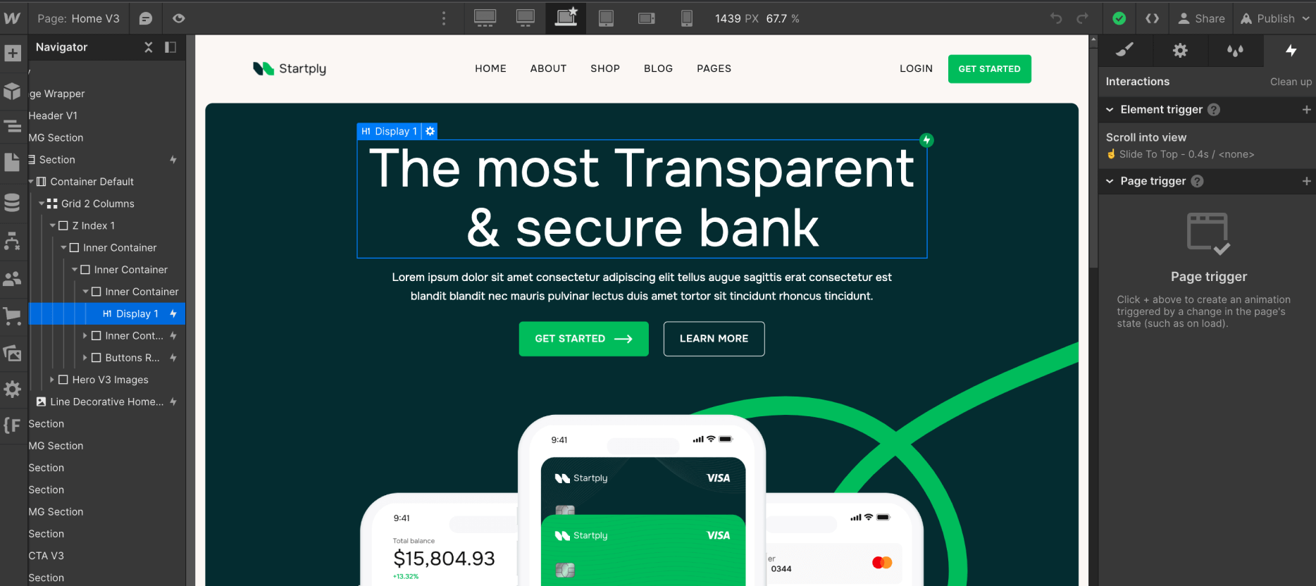 Animations - Startply X Webflow Template