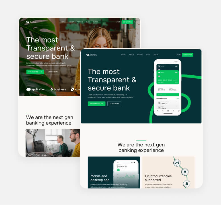 Pages Included - Startply X Webflow Template