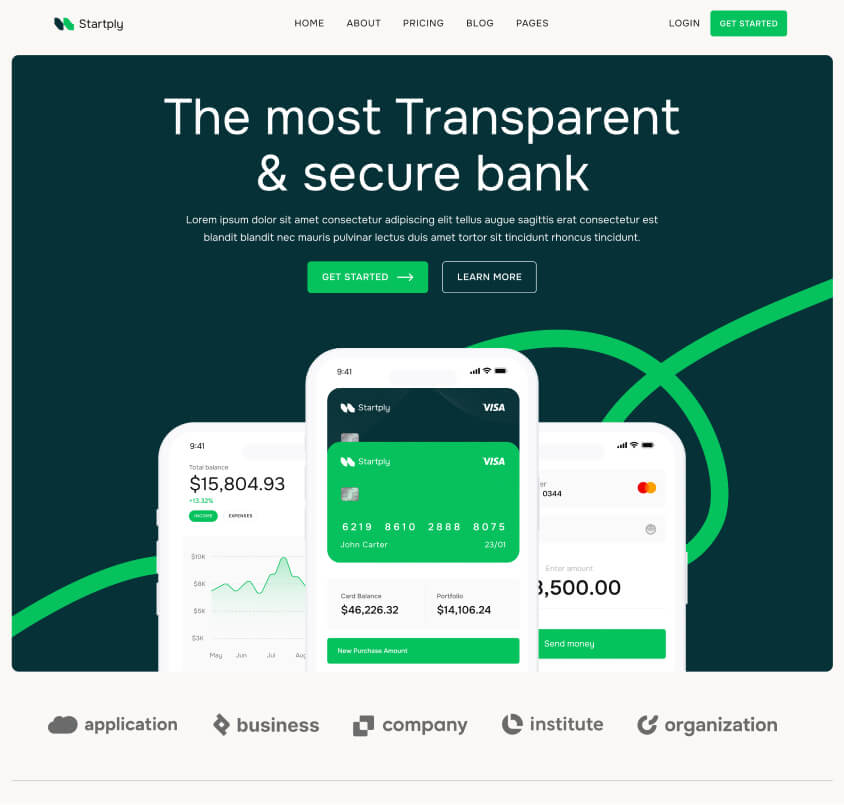Home V3 Page - Startply X Webflow Template