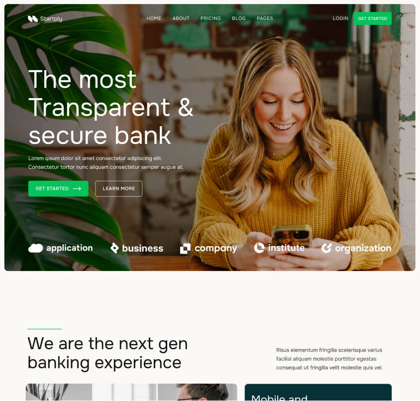 Home V1 Page - Startply X Webflow Template