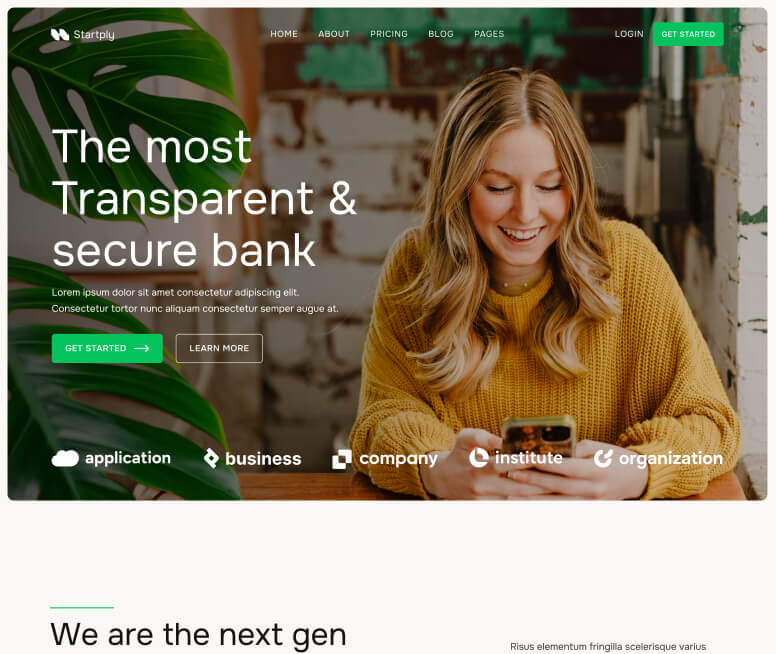 Home V1 Page - Startply X Webflow Template