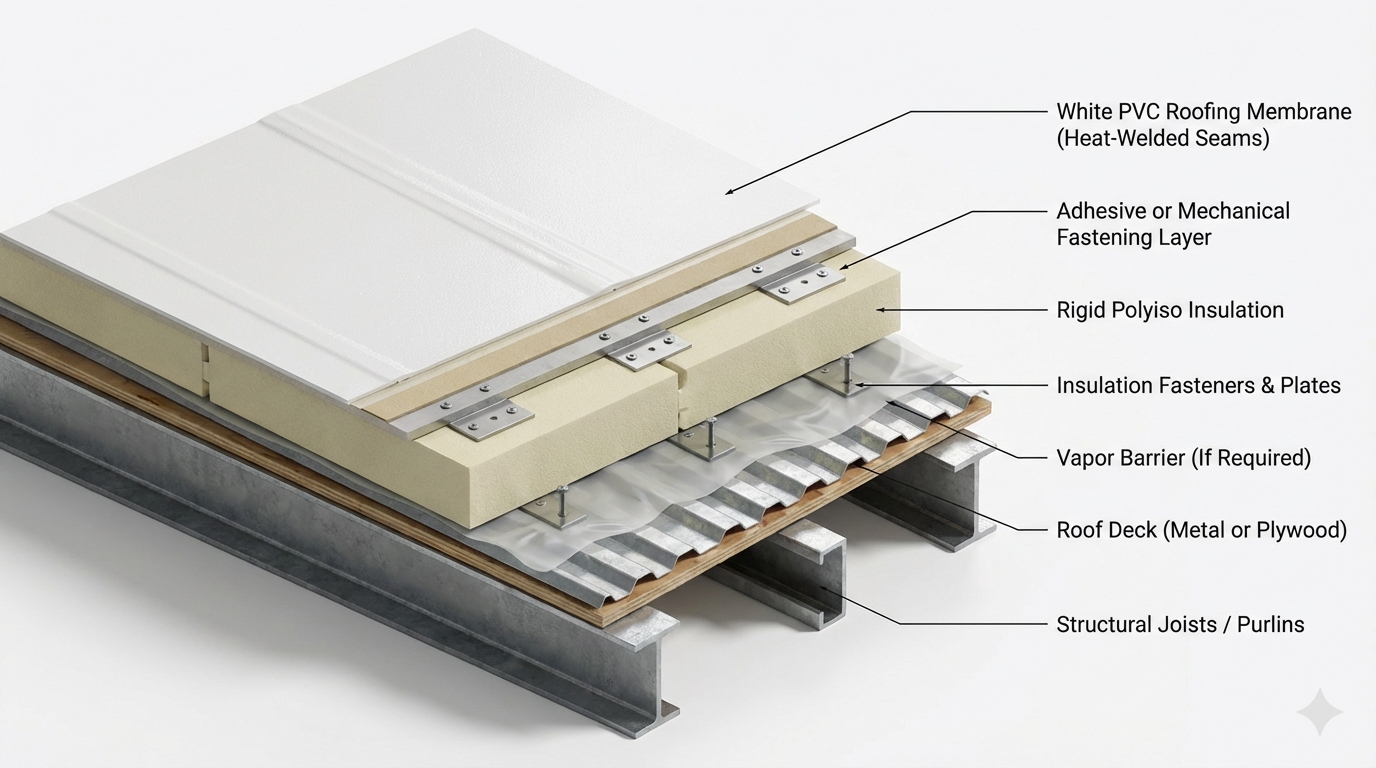 PVC installation detail