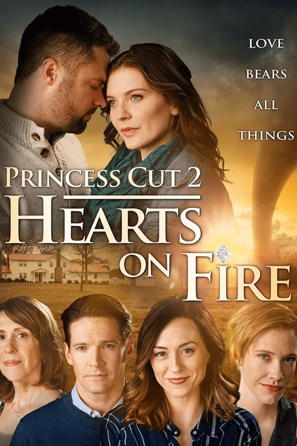 Princess Cut Hearts on Fire