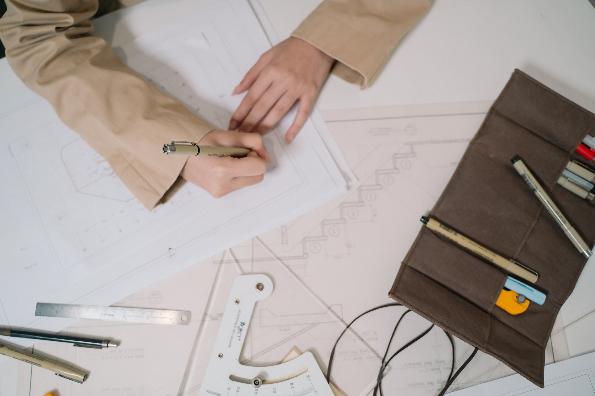 Property development planning sheets.