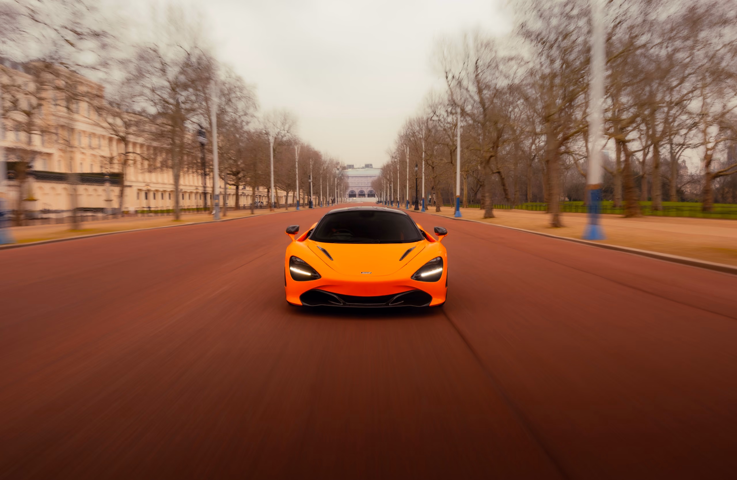 McLaren 720S from LLCâs self-drive supercar collection for luxury car hire in London.