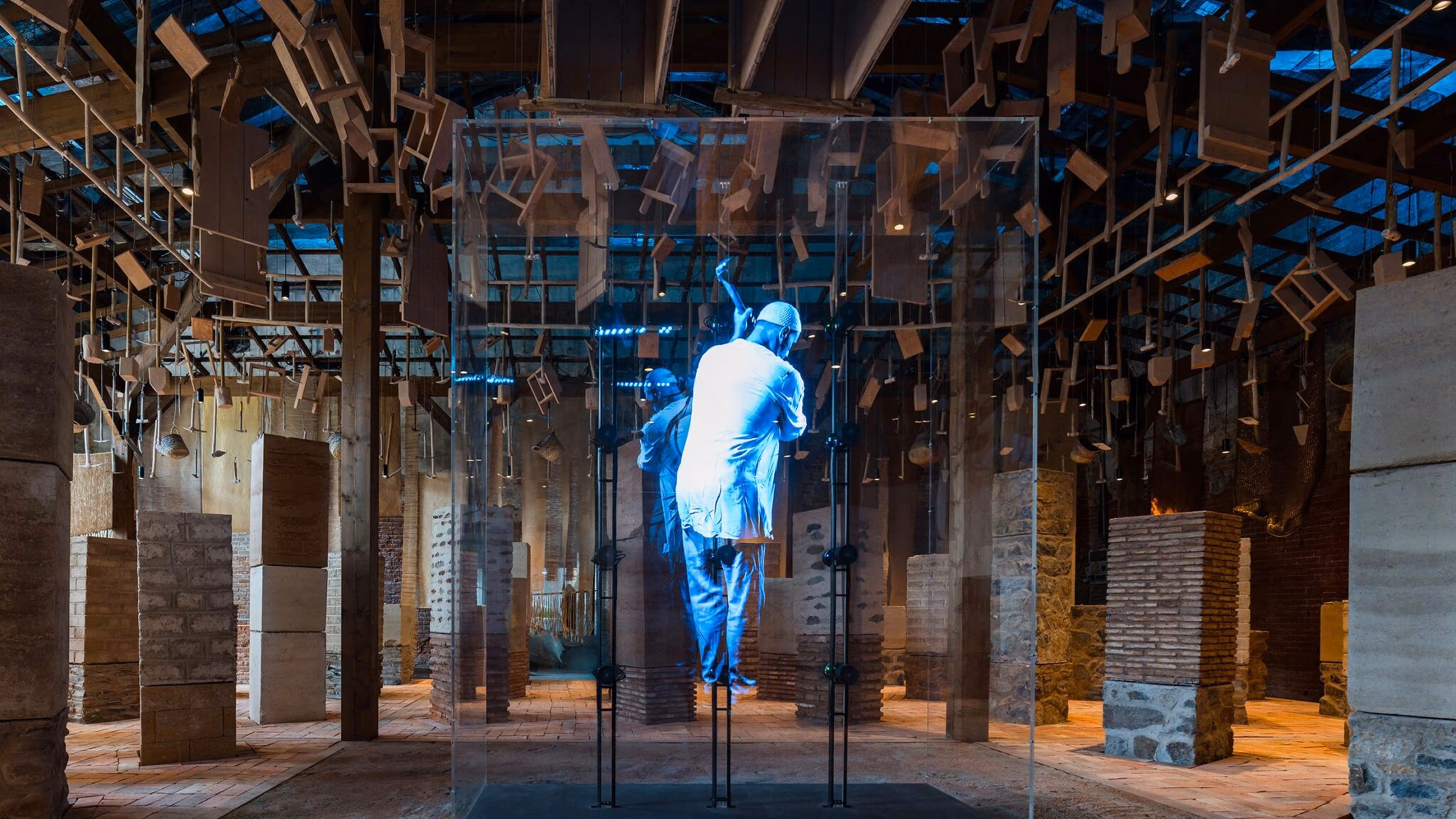 Exterior of the Moroccan Pavilion titled Materiae Palimpsest at Venice Biennale 2025, photographed by Samuele Cherubini