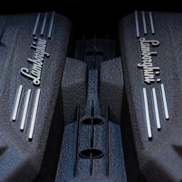 Lamborghini Revuelto illuminated at night, exuding performance and elegance