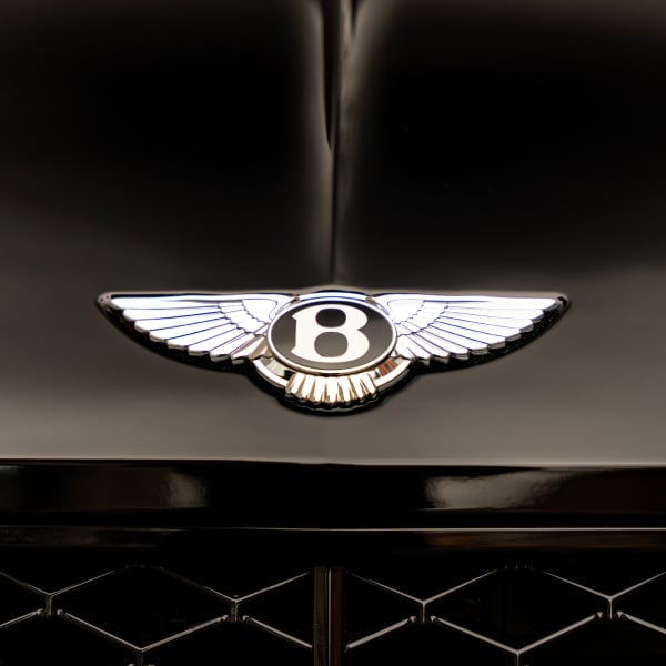 Close-up of Bentley Continental GTC twin-turbo engine showcasing performance