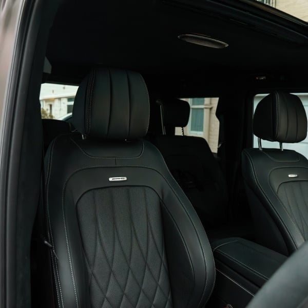 Panoramic sunroof of the Mercedes G-Class offering a luxurious travel experience