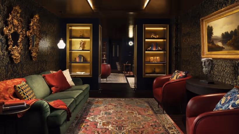 A conceptual representation of global elite sanctuaries and the quiet infrastructure that sustains the world's most influential private member clubs.
