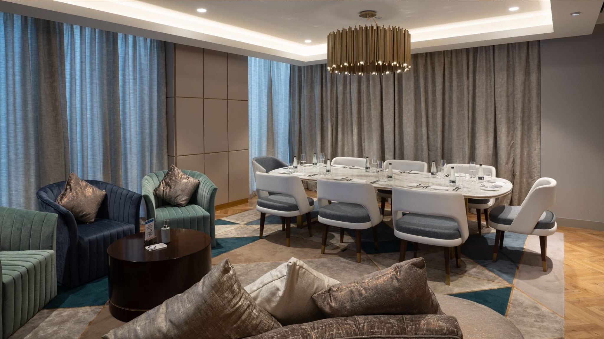 Functional meeting rooms and private dining for corporate power in Dubai's DIFC