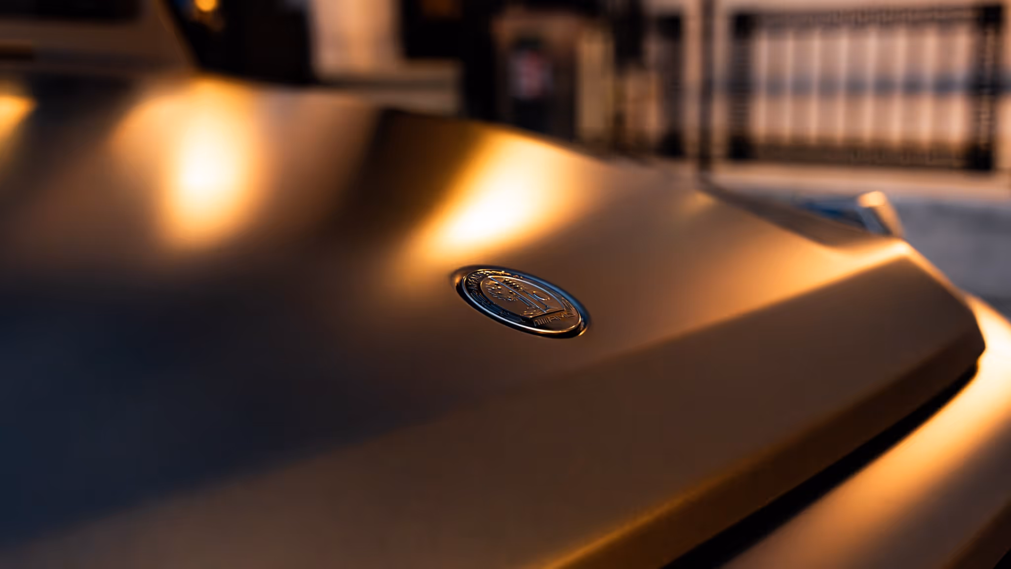 Close-up detail of the Mercedes G-Class finish, representing refined, high-end self-drive services.