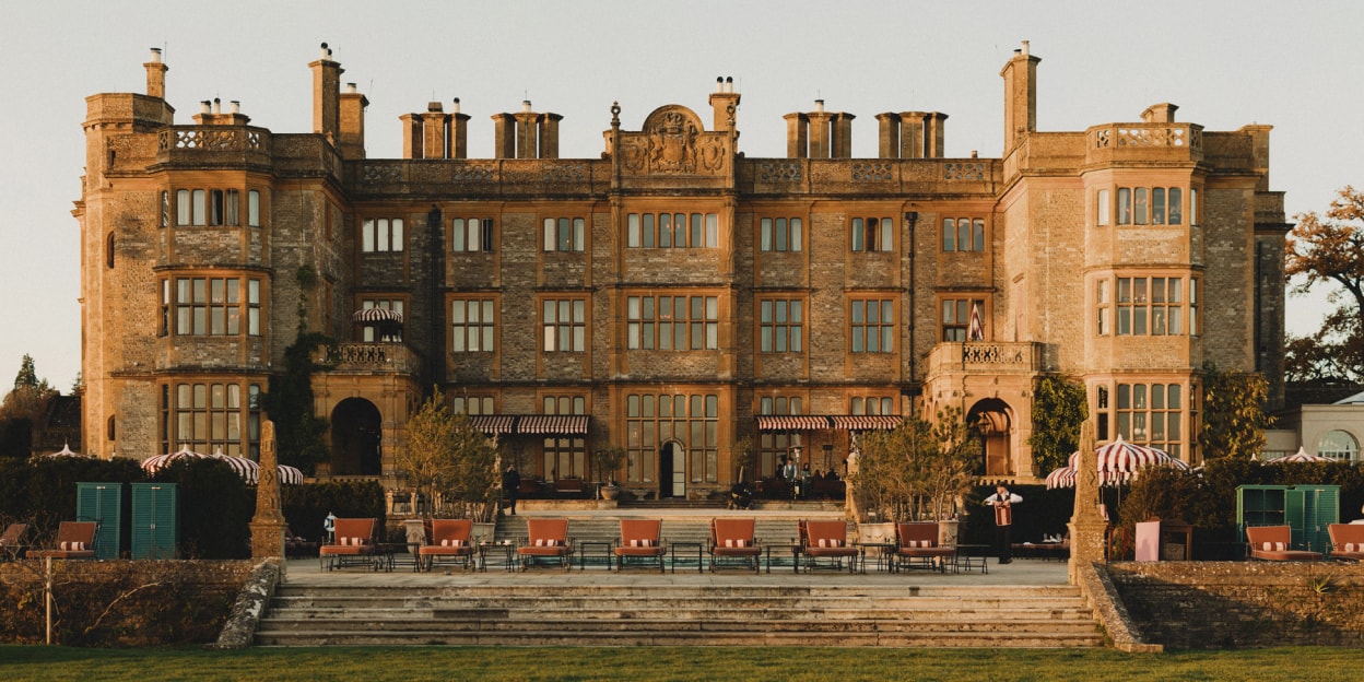Grand heritage manor set within landscaped grounds, offering exclusive countryside stays, private events, and discreet luxury hospitality just outside London.