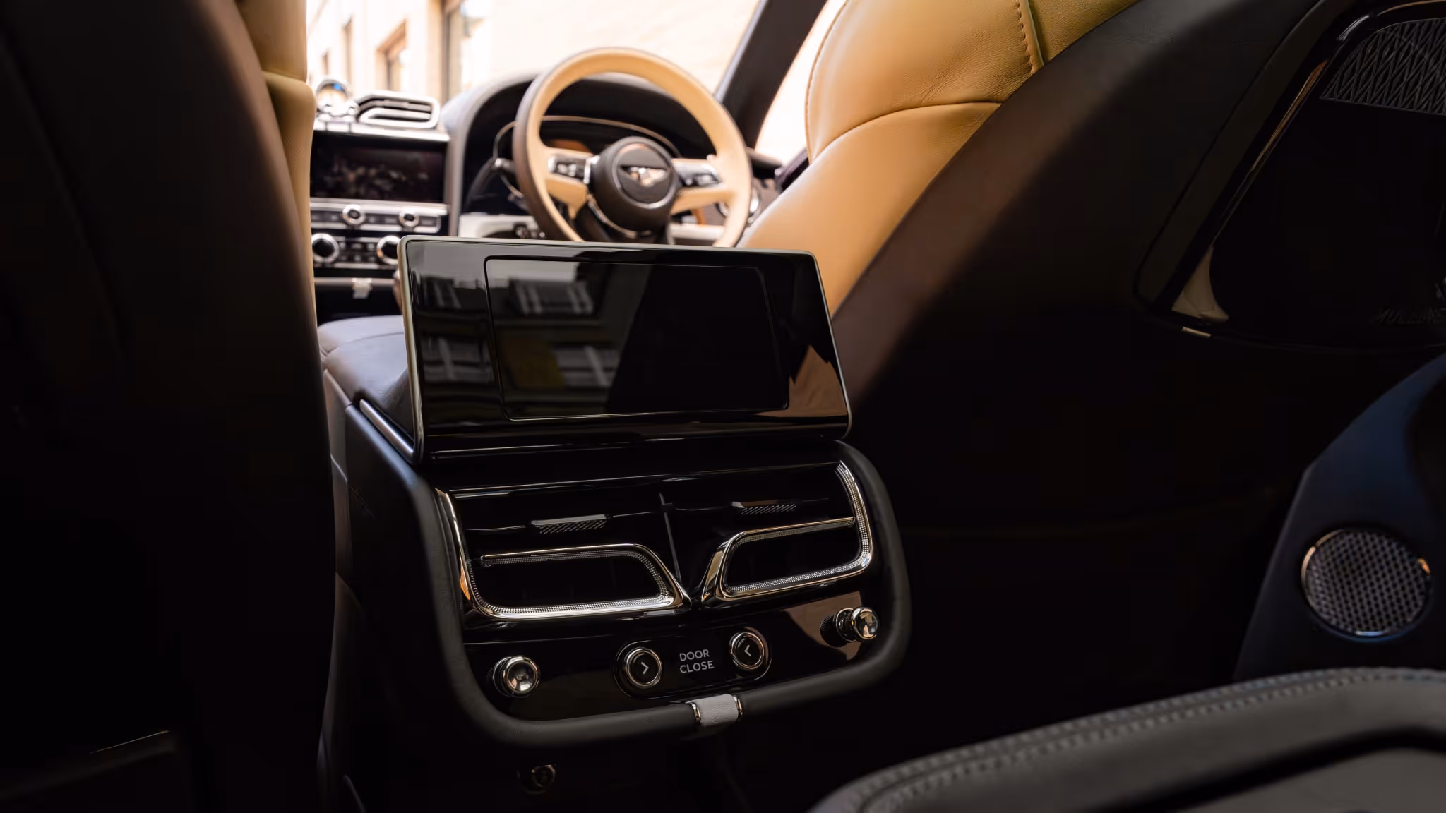 Bentley Bentayga interior detail — luxury chauffeur-driven SUV for London events, Ascot, Wimbledon and corporate occasions