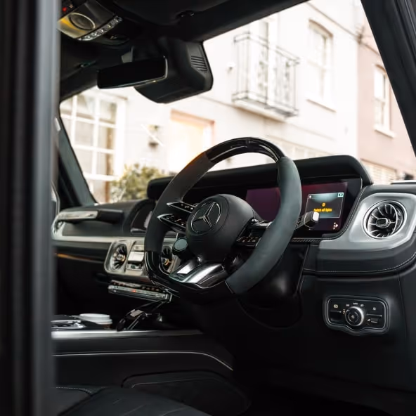 Mercedes-Benz G-Class with signature LED headlights for an imposing presence