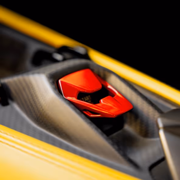 Red carpet arrival with a Lamborghini Revuelto, ideal for exclusive events