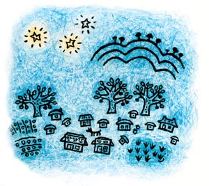 the village under the stars