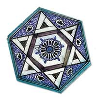 star shaped ceramic tile pattern