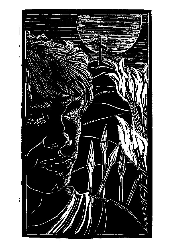Lisa Toth's  illustration for the story The Way to the Cross by Lew Wallace.