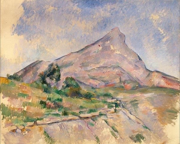 Mont Sainte-Victoire painted by Paul Cézanne