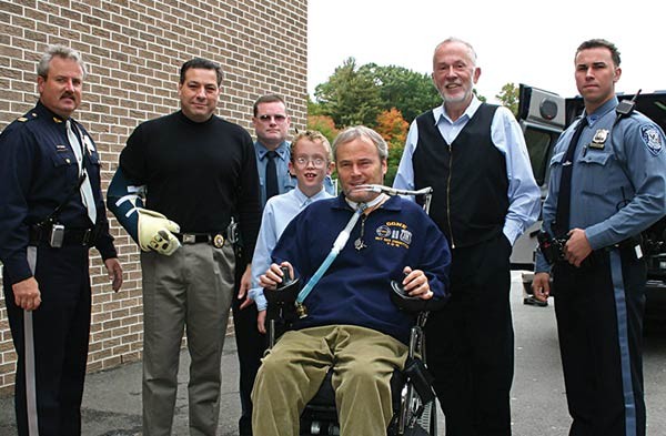 Arnold with Steven McDonald.