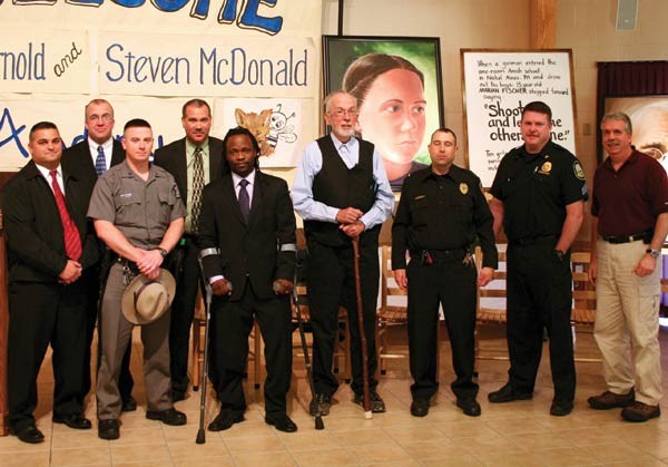 Christoph, with Hashim Garrett and other Breaking the Cycle advocates.