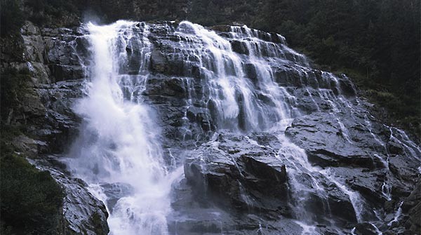 a waterfall