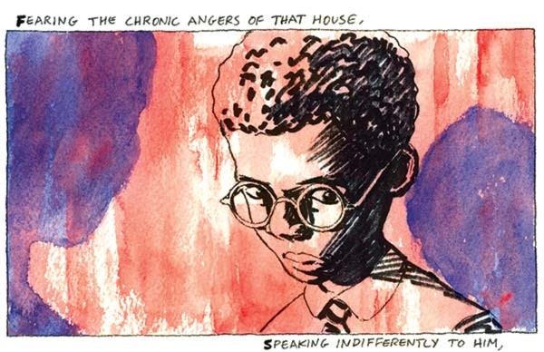 Fearing the chronic angers of that house, speaking indifferently to him