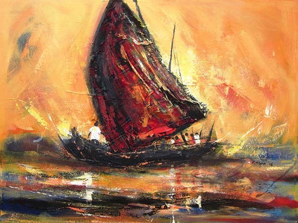 Kasambeko Paul, Viaje en velero