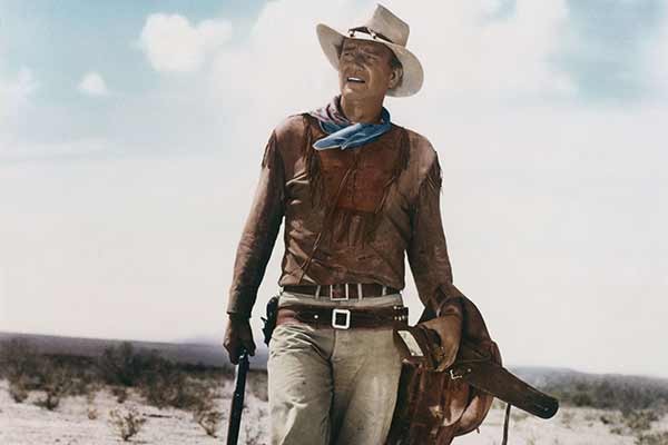 John Wayne in the film Hondo, 1953