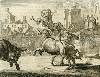 illustration of the martyrdom of Blandina